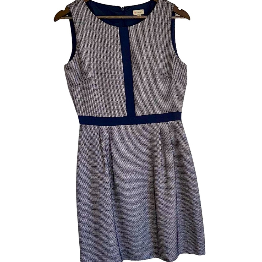 Cremieux navy sleeveless sheath dress women 4